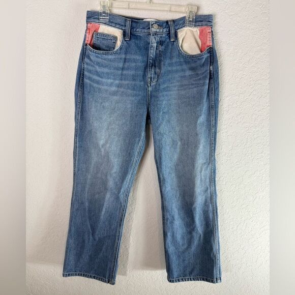 Current Elliott Women's Patch Work Jeans Size 30 - Picture 1 of 8